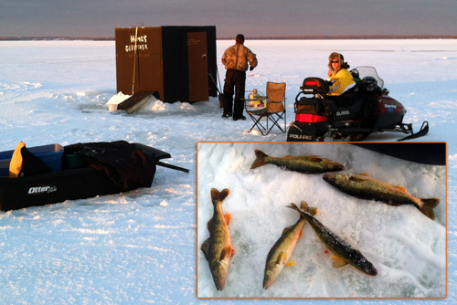 Curtis Michigan Ice-Fishing | Big Manistique Lake Ice-Fishing